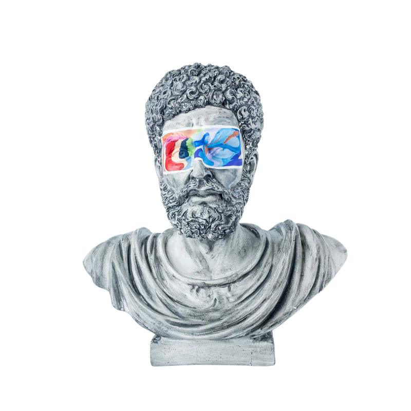 Marcus 'Colorful' Pop Art Sculpture, Modern Home Decor, Large Sculpture - wboxgo.com
