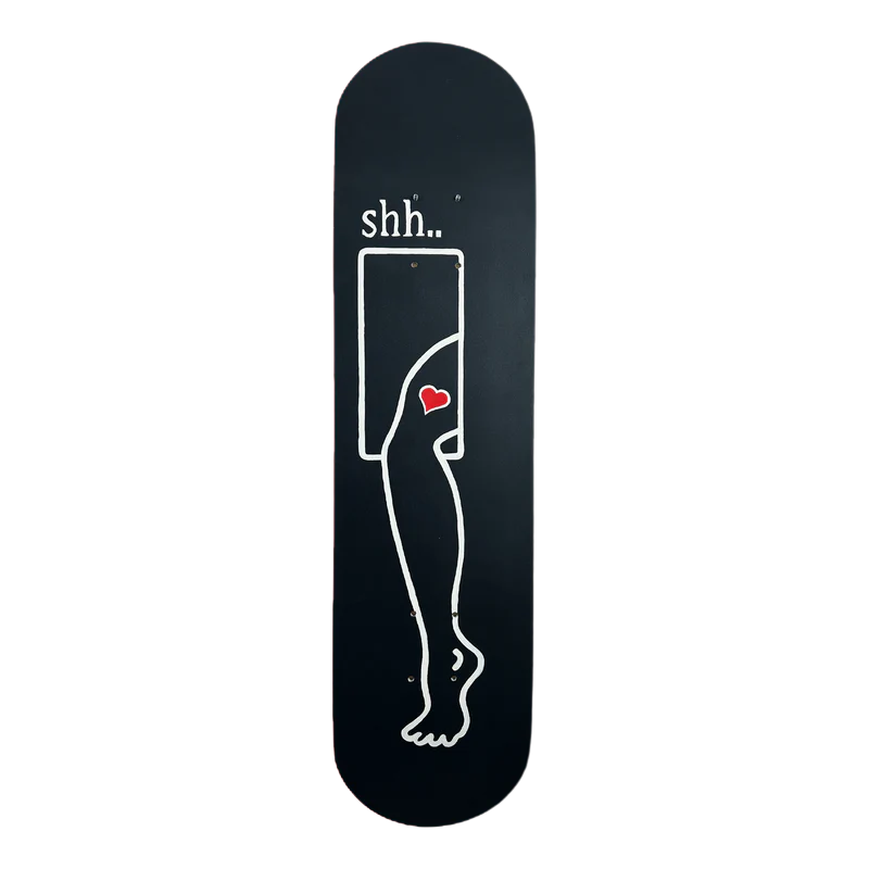 Skateboard Wall Art Set, "Shy" Hand-Painted Wall Decor