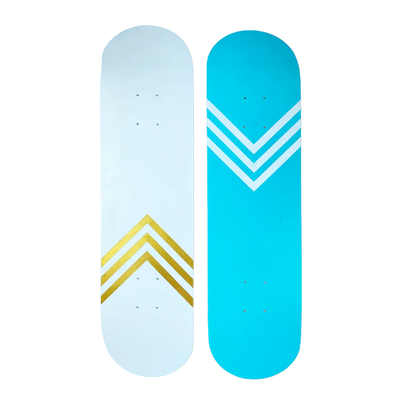 Skateboard Wall Art Set, "Up and Down" Hand-Painted Wall Decor Set of 3 - wboxgo.com