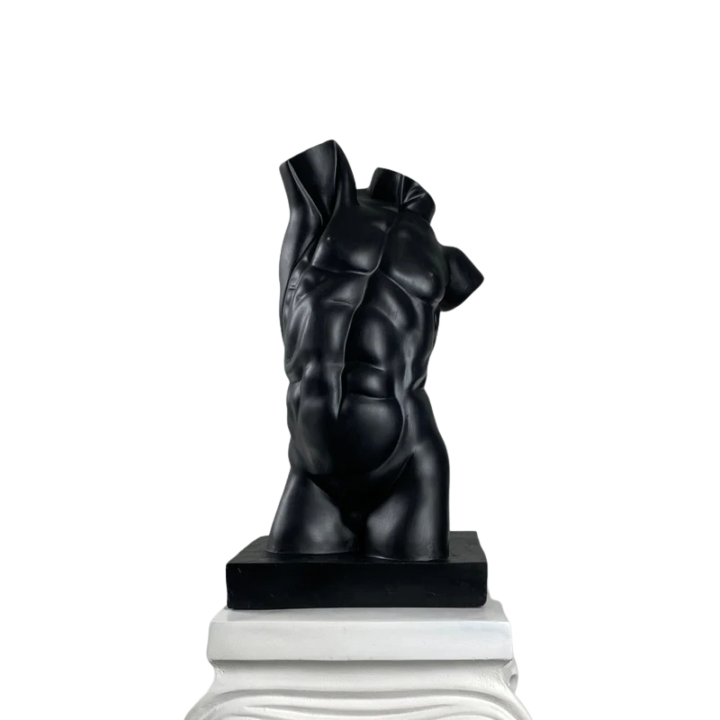 Torso 'Black' Pop Art Sculpture, Modern Home Decor