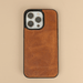 Brown Leather iPhone 16 Series Wallet Case - LEATHERE