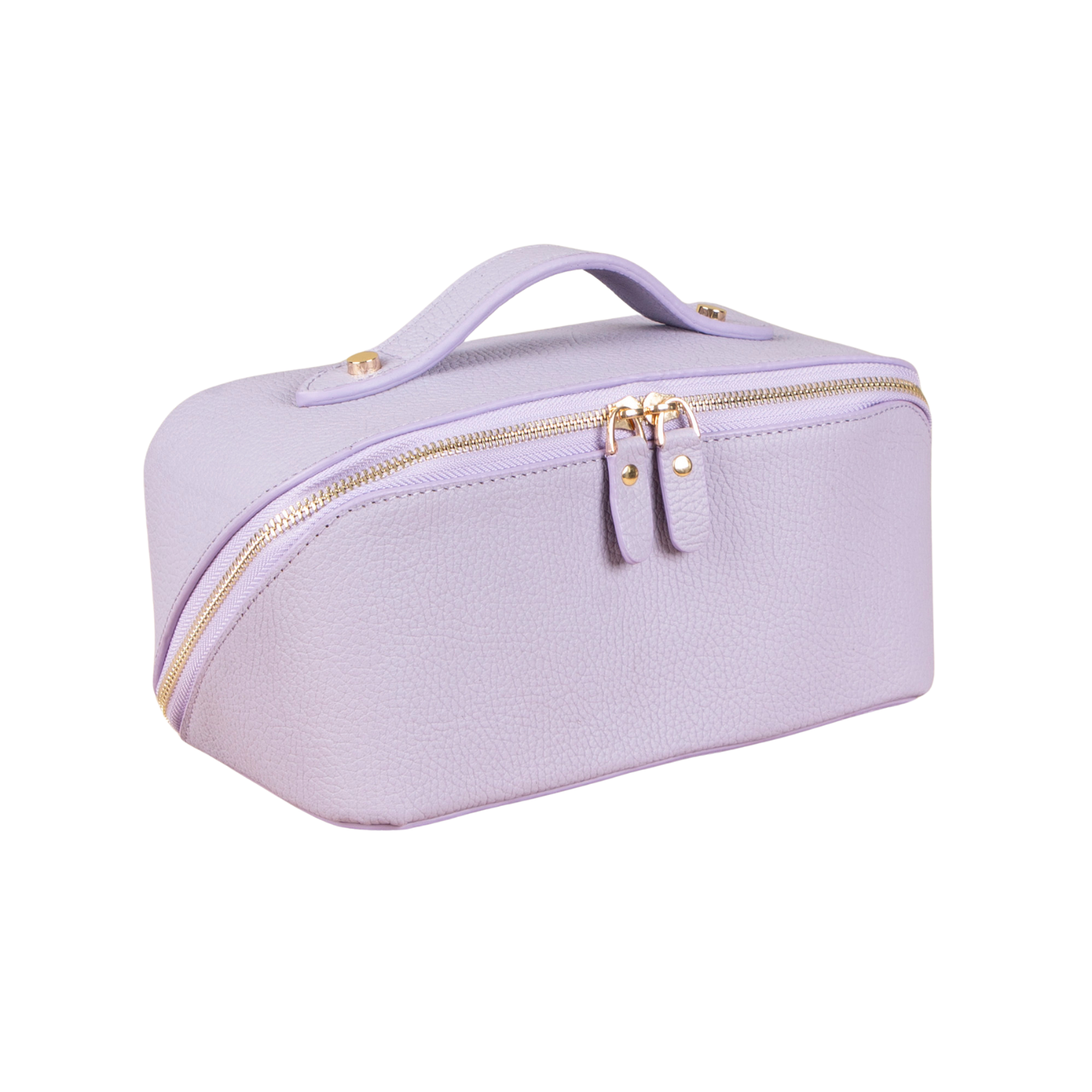 Luxury Leather Travel Vanity Case – Elegant & Spacious- Soft lavender - San Jose