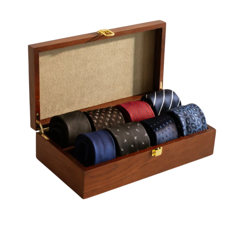 Luxury Wooden Tie Storage Box