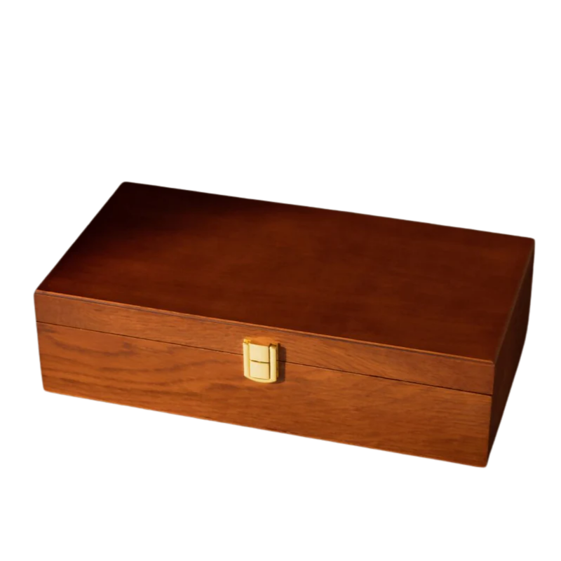 Versatile Wooden Jewelry Box with 8 Compartments