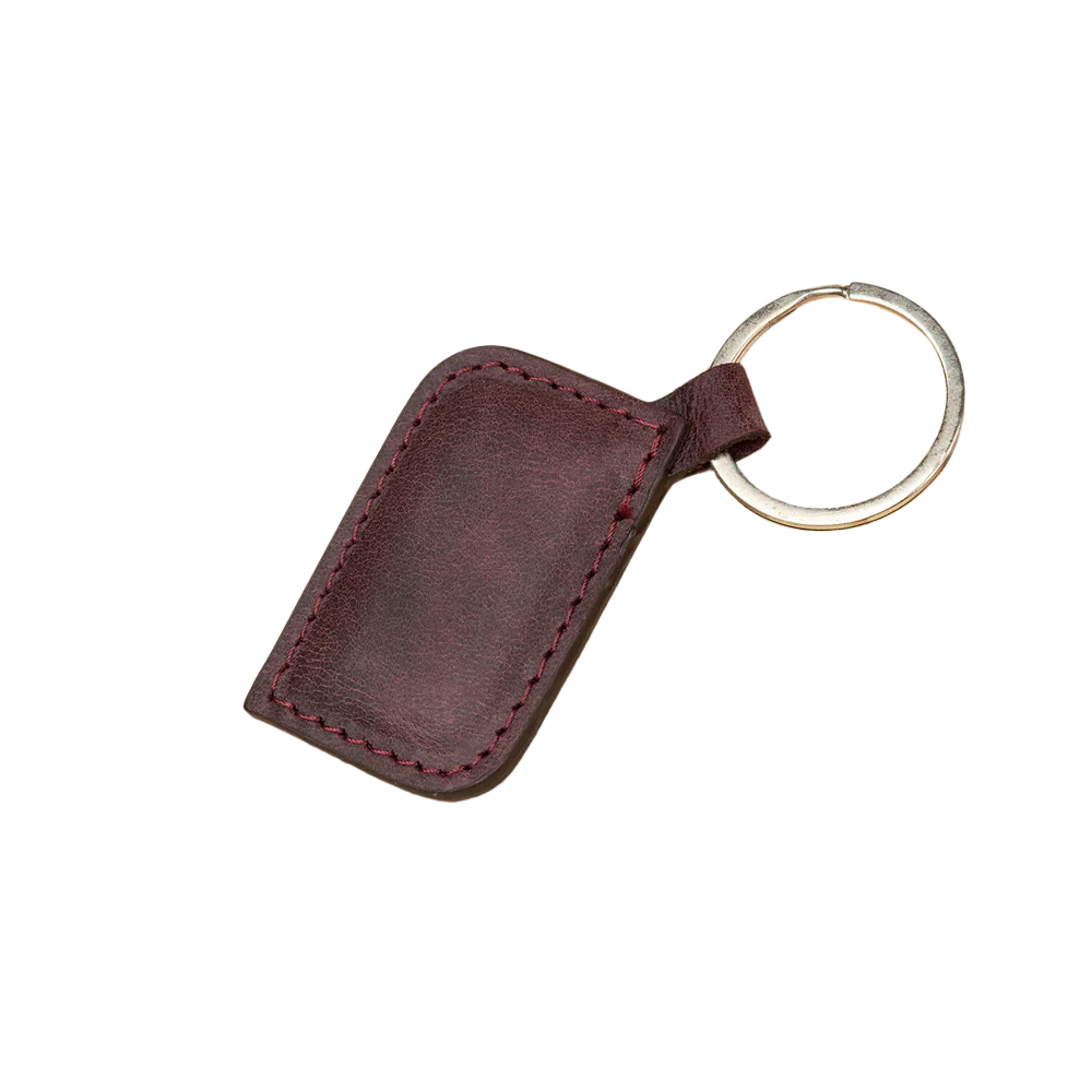 Stylish Leather Keychain - Purple - Burbank