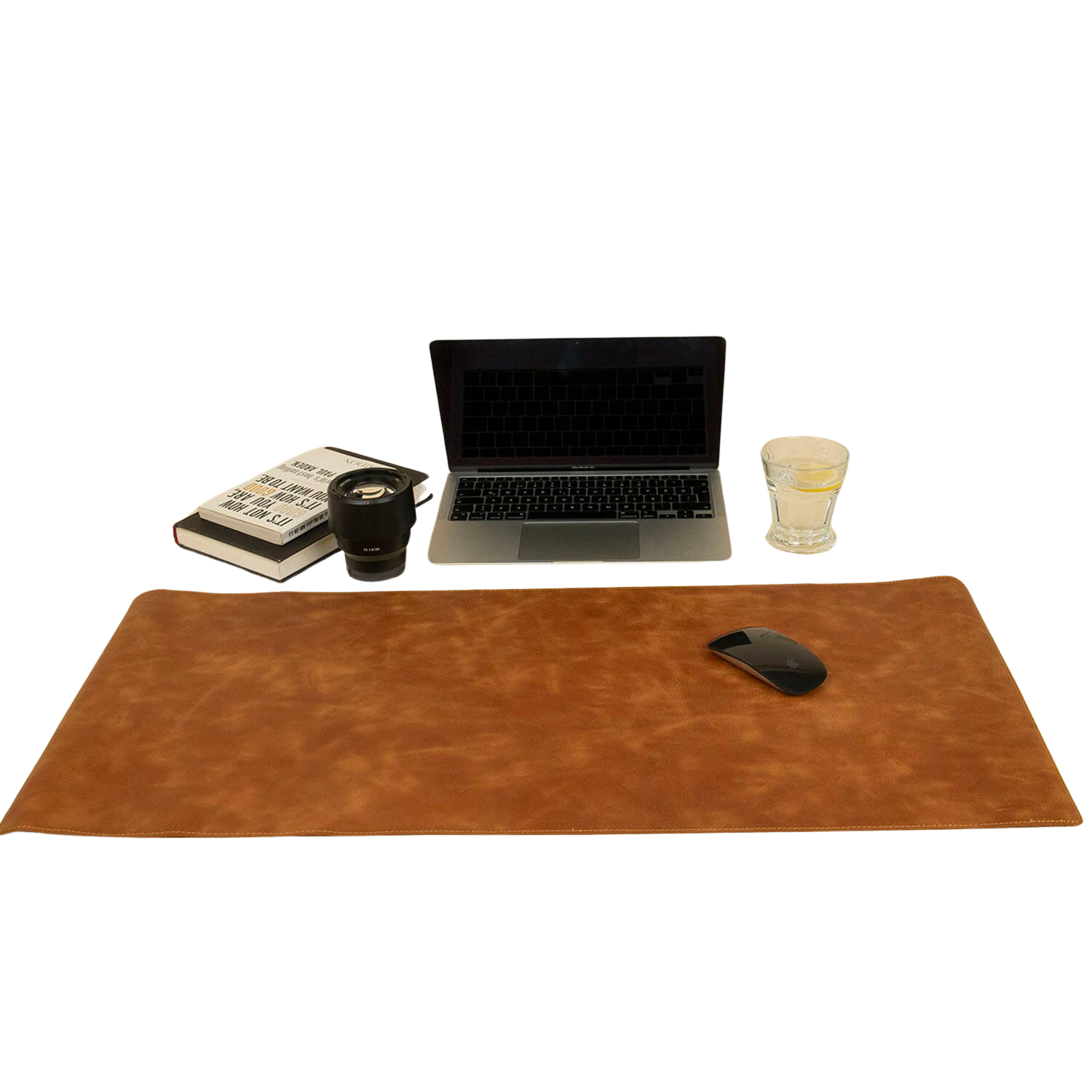 Luxurious Leather Desk Mat - Rich Brown - Tampa