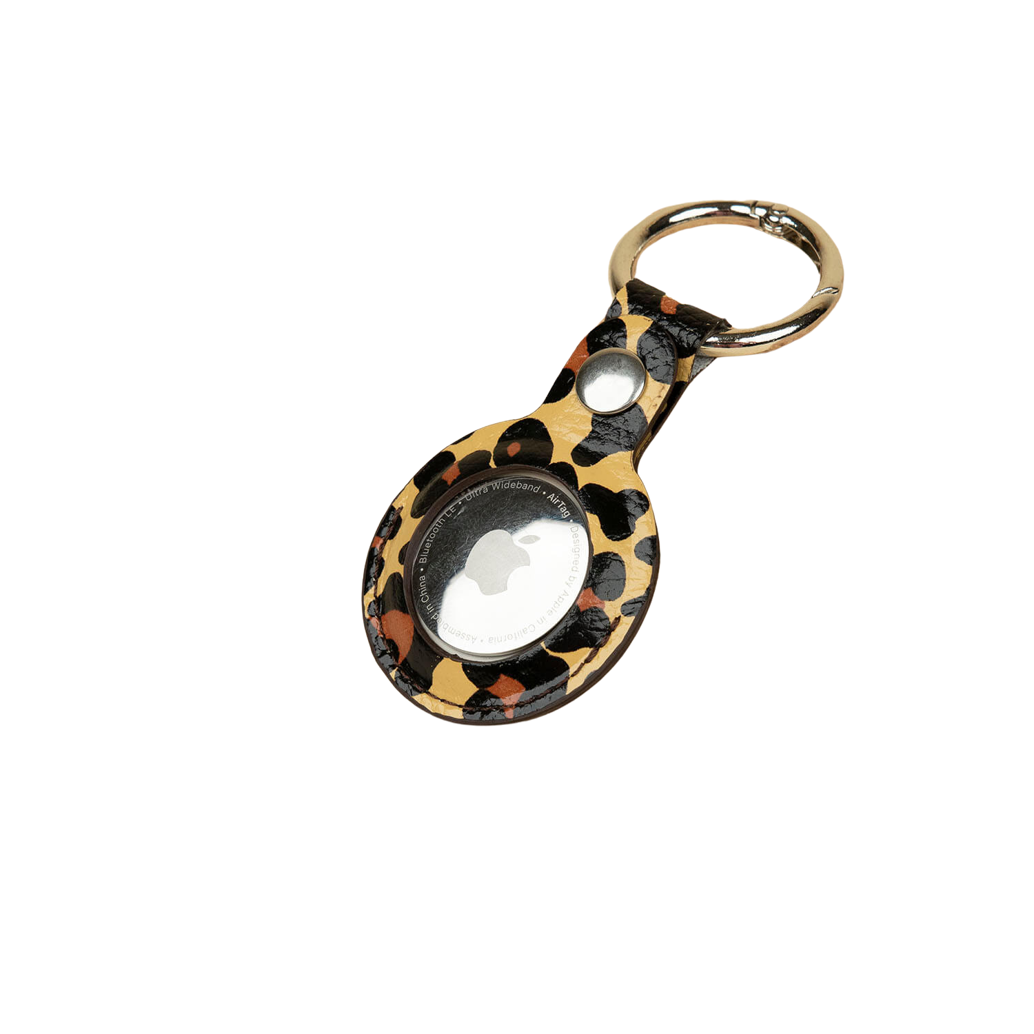 Premium Leather AirTag Holder - Leopard - Orlando