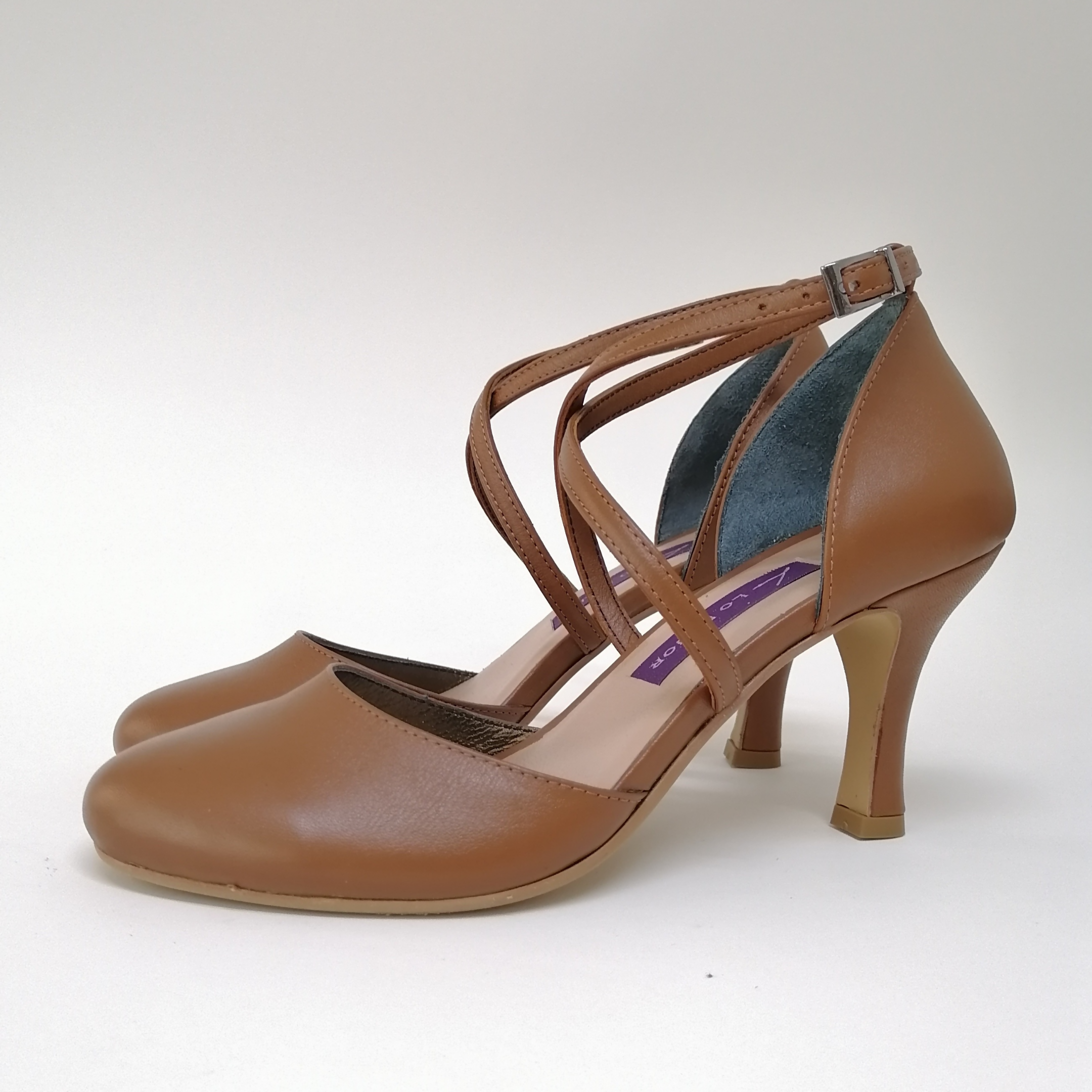 LENORA Custom, Handmade, Full-Grain Leather Heels Women's Shoes