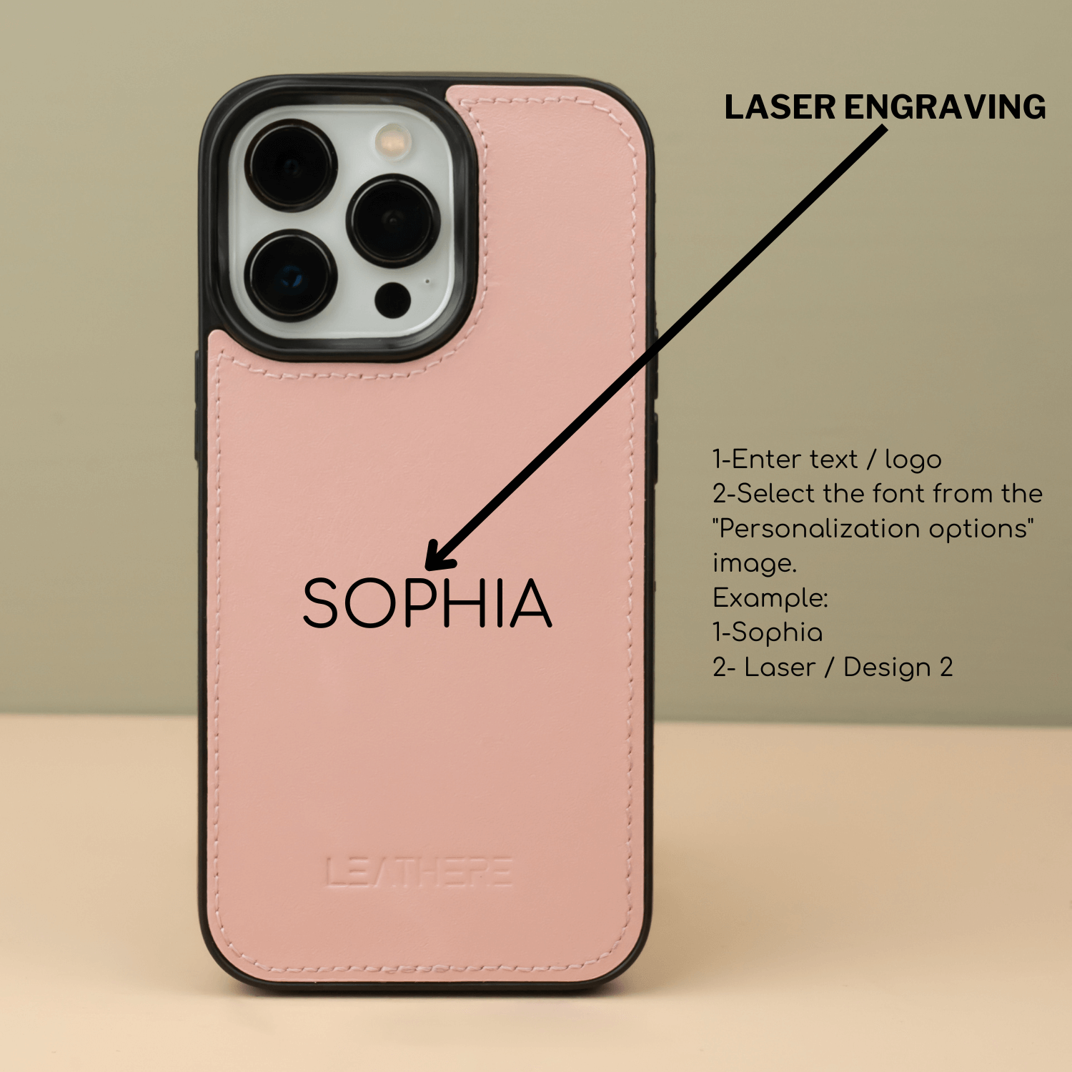Pink Leather iPhone 16 Series Wallet Case - LEATHERE