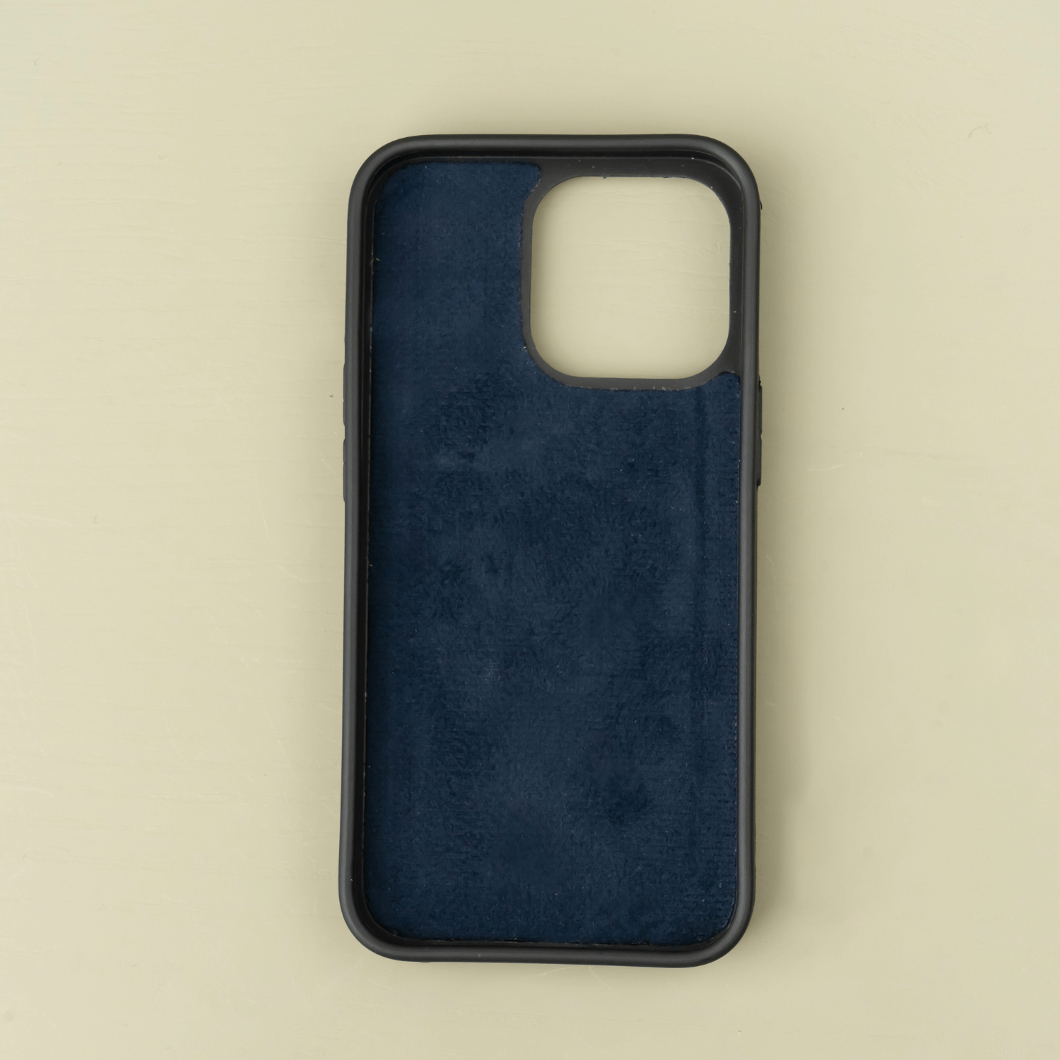 Navy Blue Leather iPhone 16 Series Snap-On Case - LEATHERE