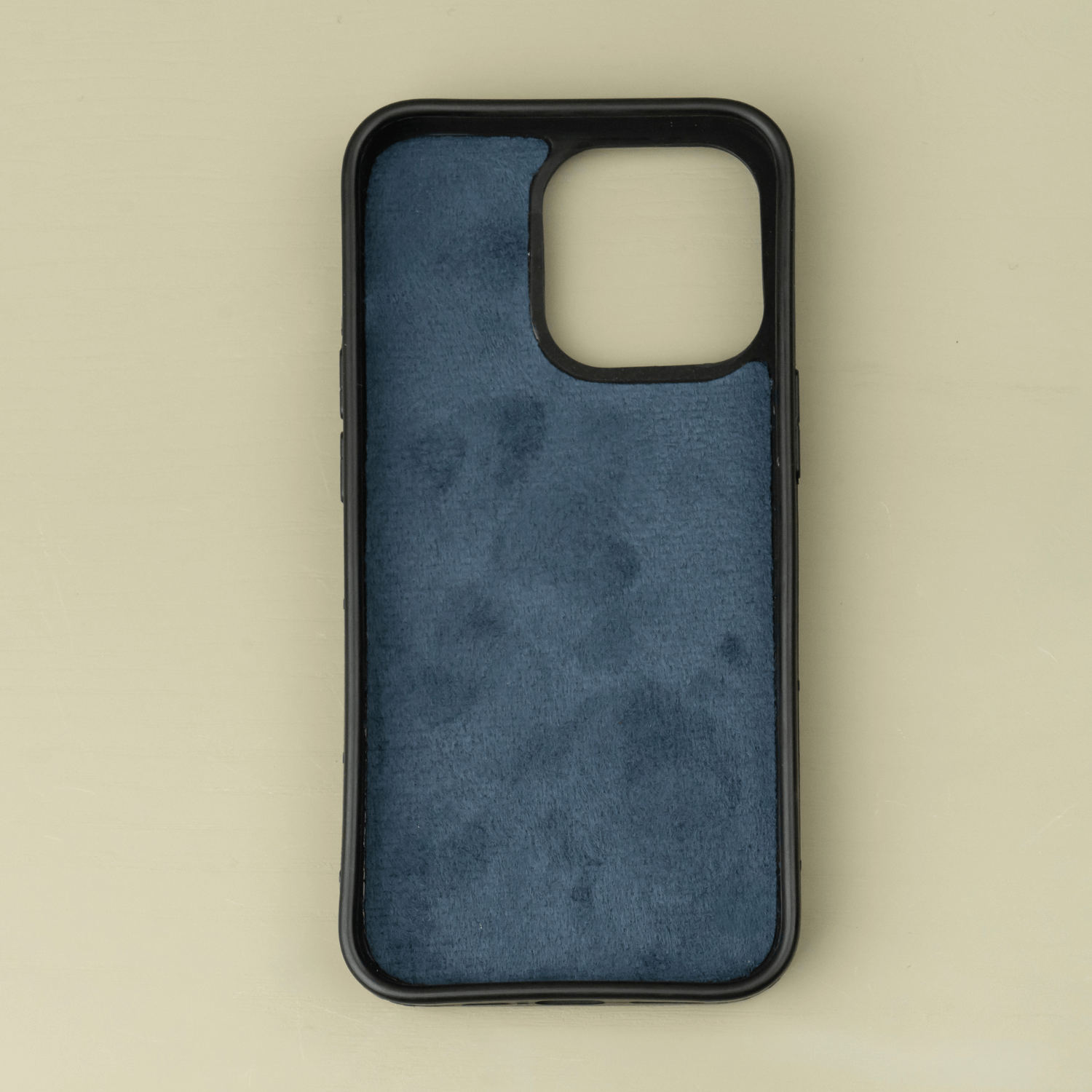 Navy Blue Leather iPhone 16 Series Snap-On Case - LEATHERE