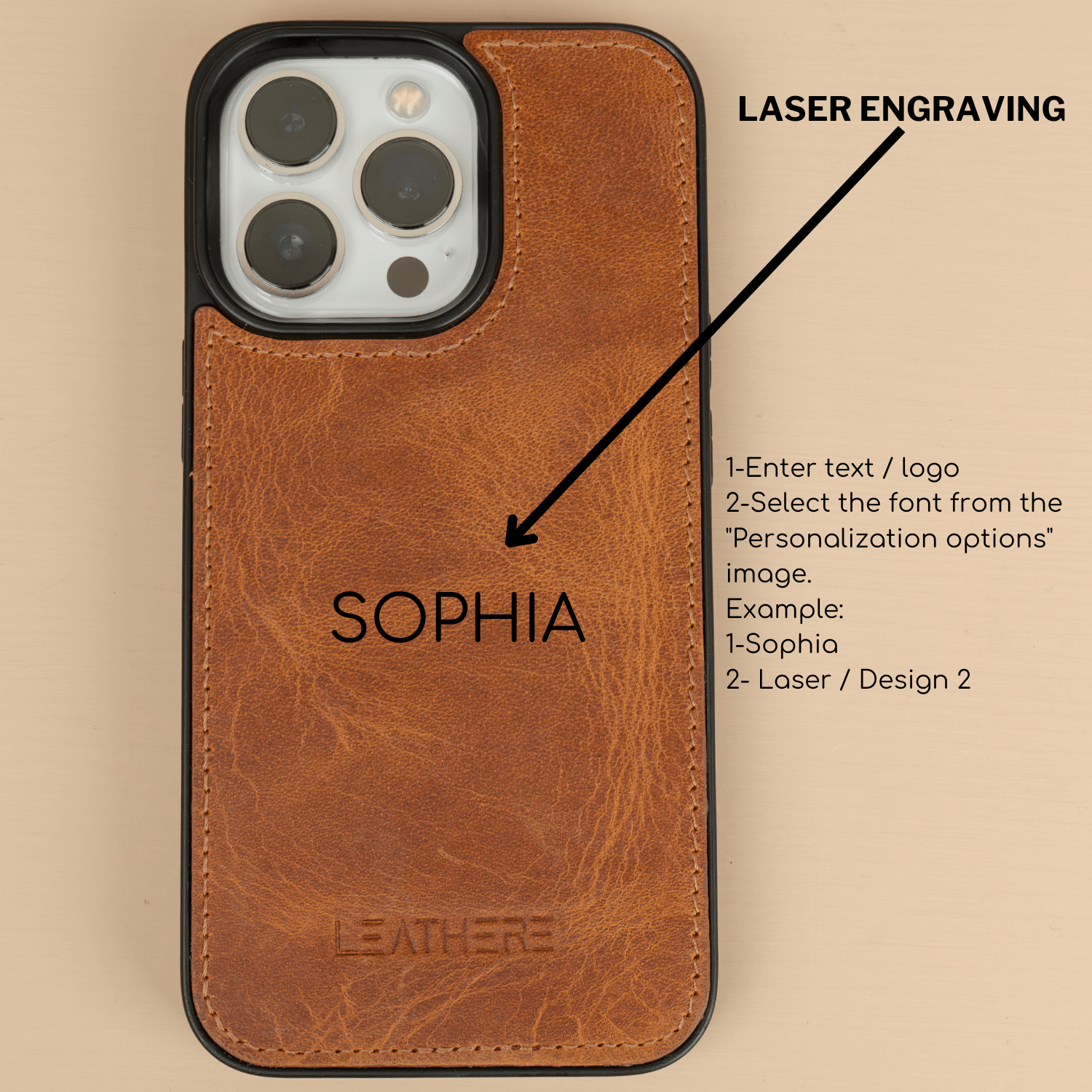 Rustic Brown Leather iPhone 16 Series Snap-On Case - LEATHERE