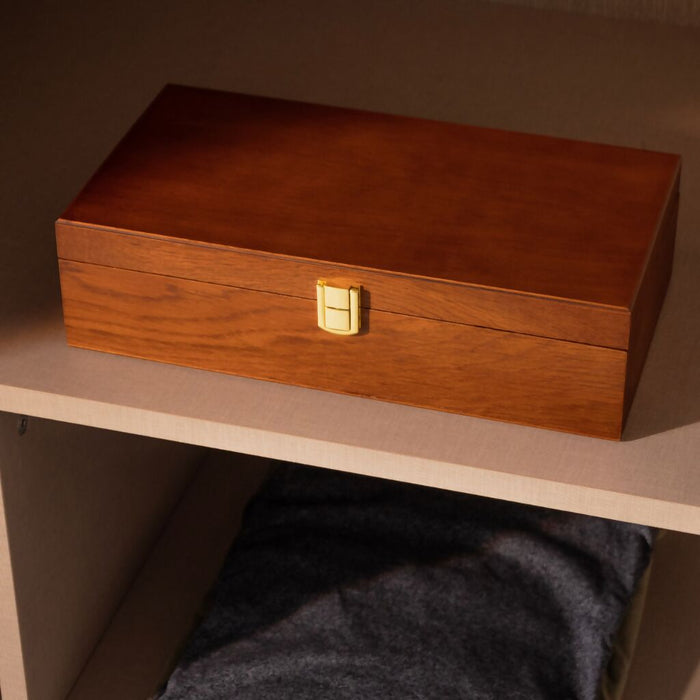 Luxury Wooden Tie Storage Box