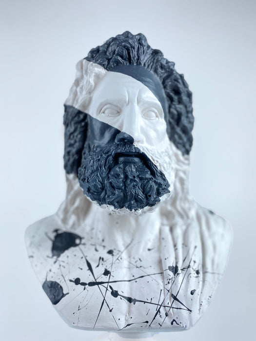 Zeus 'Monochrome' Pop Art Sculpture, Modern Home Decor - wboxgo.com