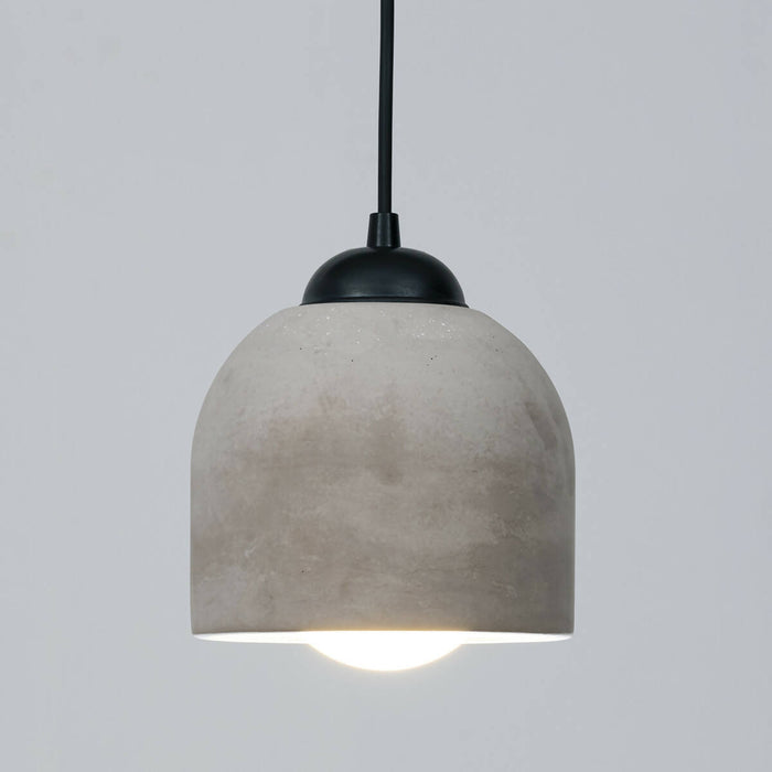 Brown Concrete Pendant Lamp, Stone Chandelier, Designer Hanging Lights, Scandinavian Design, Concrete Accessories