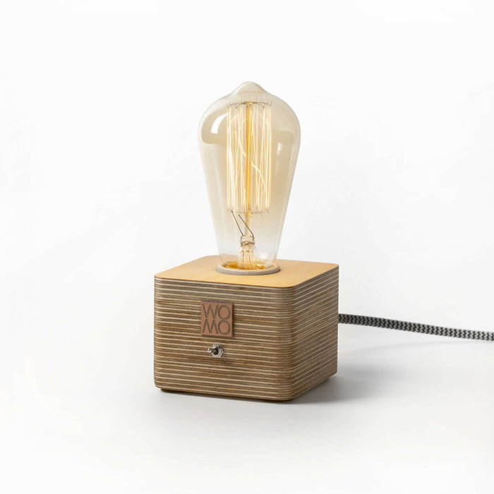 Rustic Wooden Table Lamp, Modern Design Table Lamp, Bedside Lamp, Nightlight