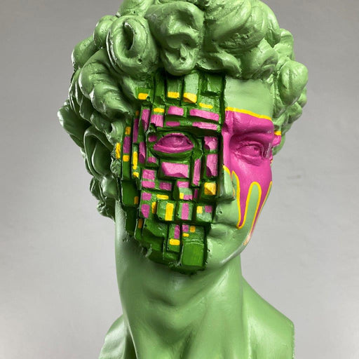 David 'Pinxel' Pop Art Sculpture, Modern Home Decor - wboxgo.com