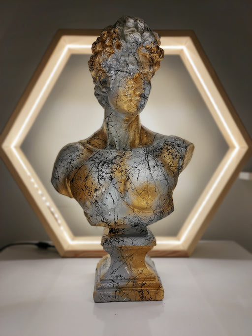 David 'Marble' Pop Art Sculpture, Modern Home Decor, Large Sculpture - wboxgo.com