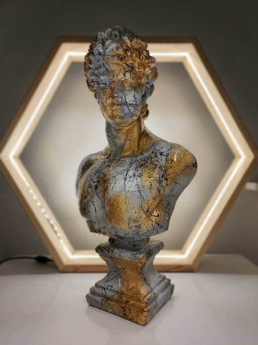 David 'Marble' Pop Art Sculpture, Modern Home Decor, Large Sculpture - wboxgo.com