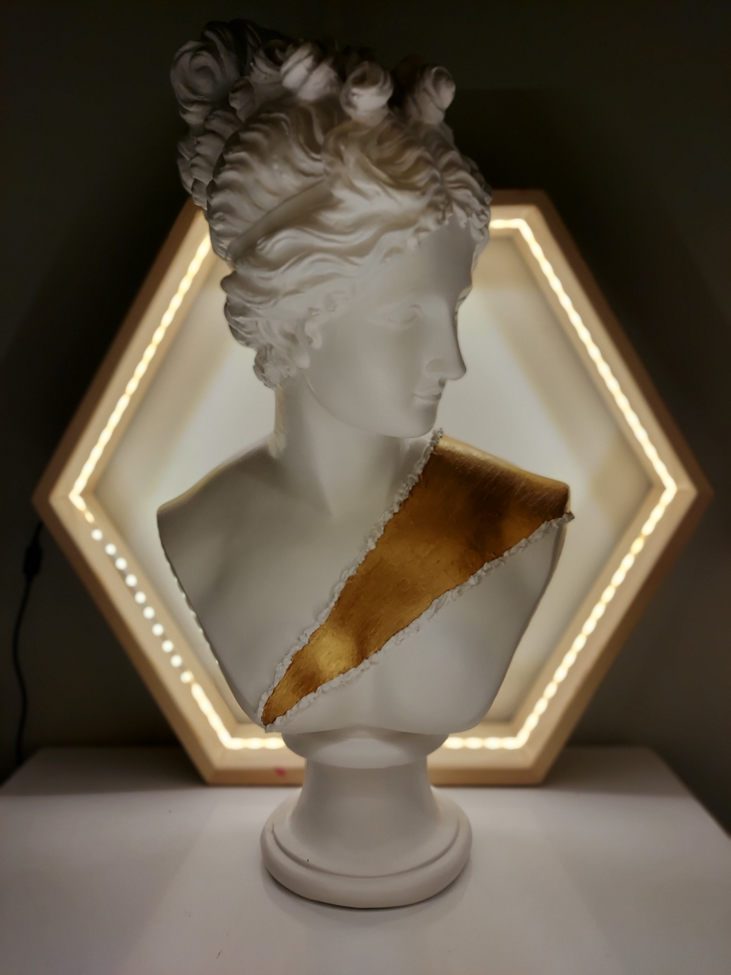 Diana 'Gold Belt' Pop Art Sculpture, Modern Home Decor - wboxgo.com