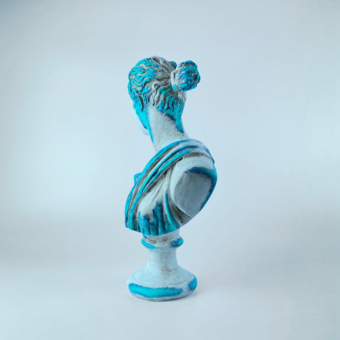 Artemis 'Blue Coral' Pop Art Sculpture, Modern Home Decor - wboxgo.com