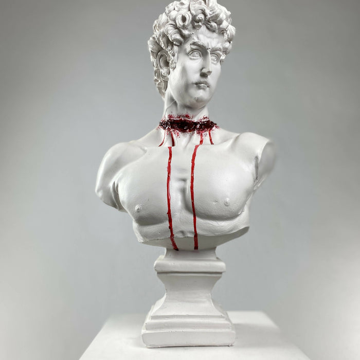 David 'Cut Throat' Pop Art Sculpture, Modern Home Decor, Large Sculpture - wboxgo.com