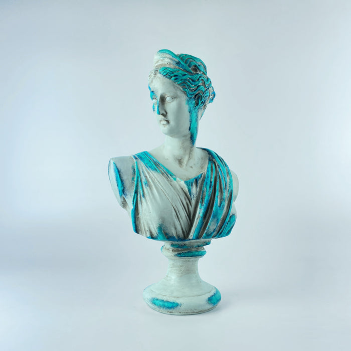 Artemis 'Blue Coral' Pop Art Sculpture, Modern Home Decor - wboxgo.com