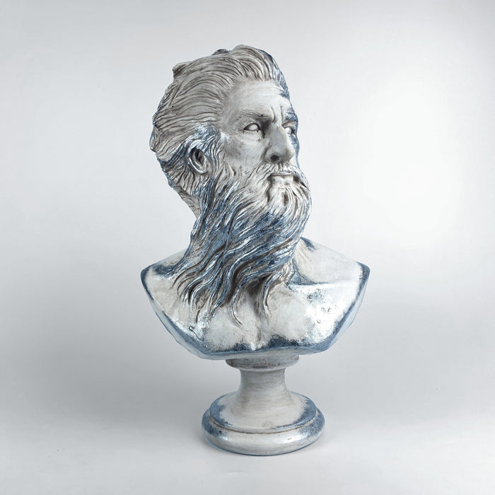 Zeus 'Silver Moss' Pop Art Sculpture, Modern Home Decor - wboxgo.com