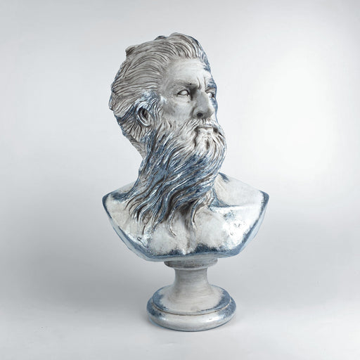 Poseidon 'Silver Moss' Pop Art Sculpture, Modern Home Decor - wboxgo.com