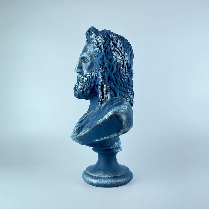 Zeus 'Silver Tone' Pop Art Sculpture, Modern Home Decor - wboxgo.com