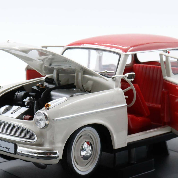 Lloyd Alexander TS|Beige and Red Diecast Car|Vintage Model Car for Collectors|Old Classic Metal Collection Car|Anniversary Gift|Gift for Dad