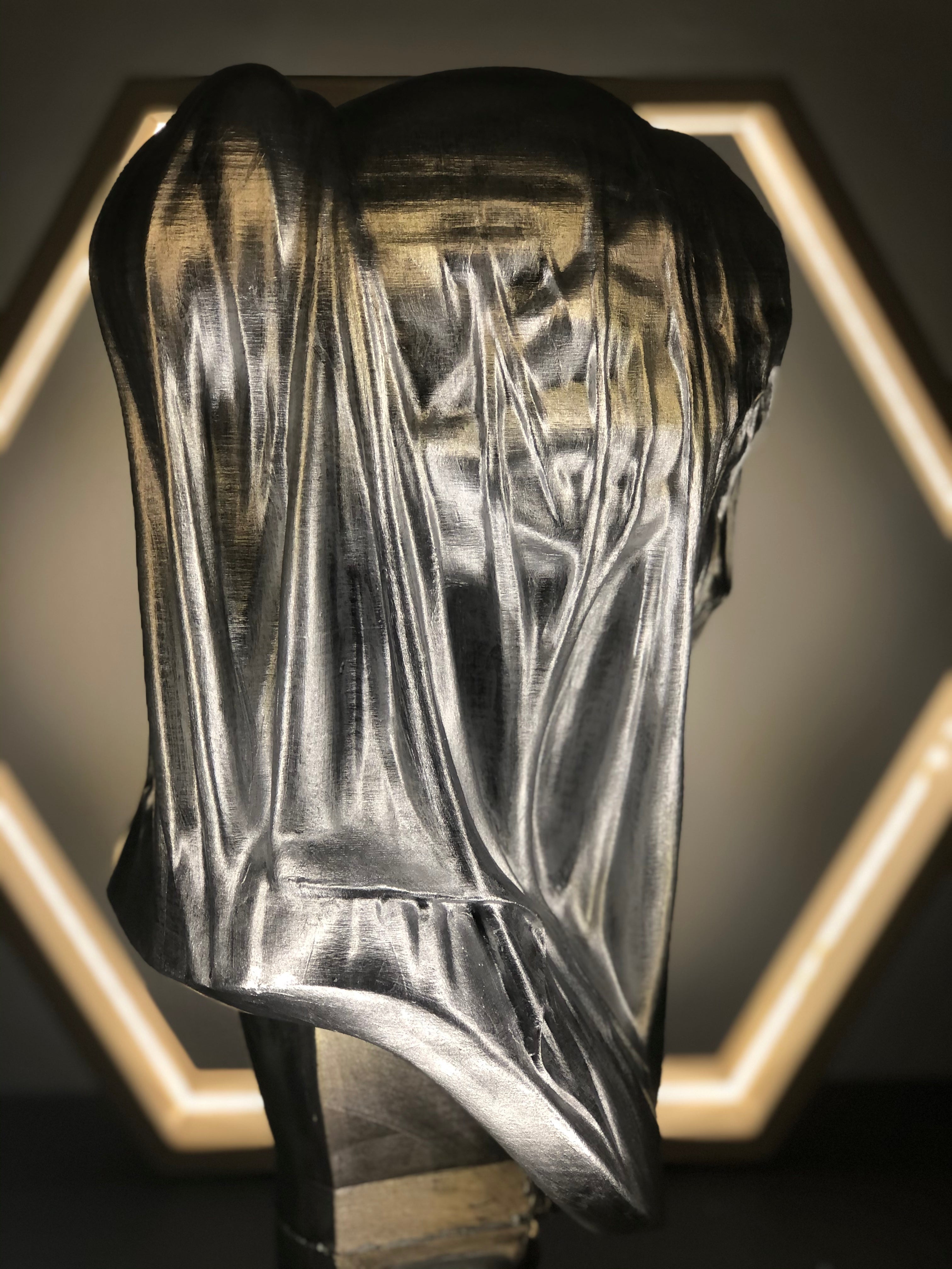 Mariam 'Silver' Pop Art Sculpture, Modern Home Decor - wboxgo.com