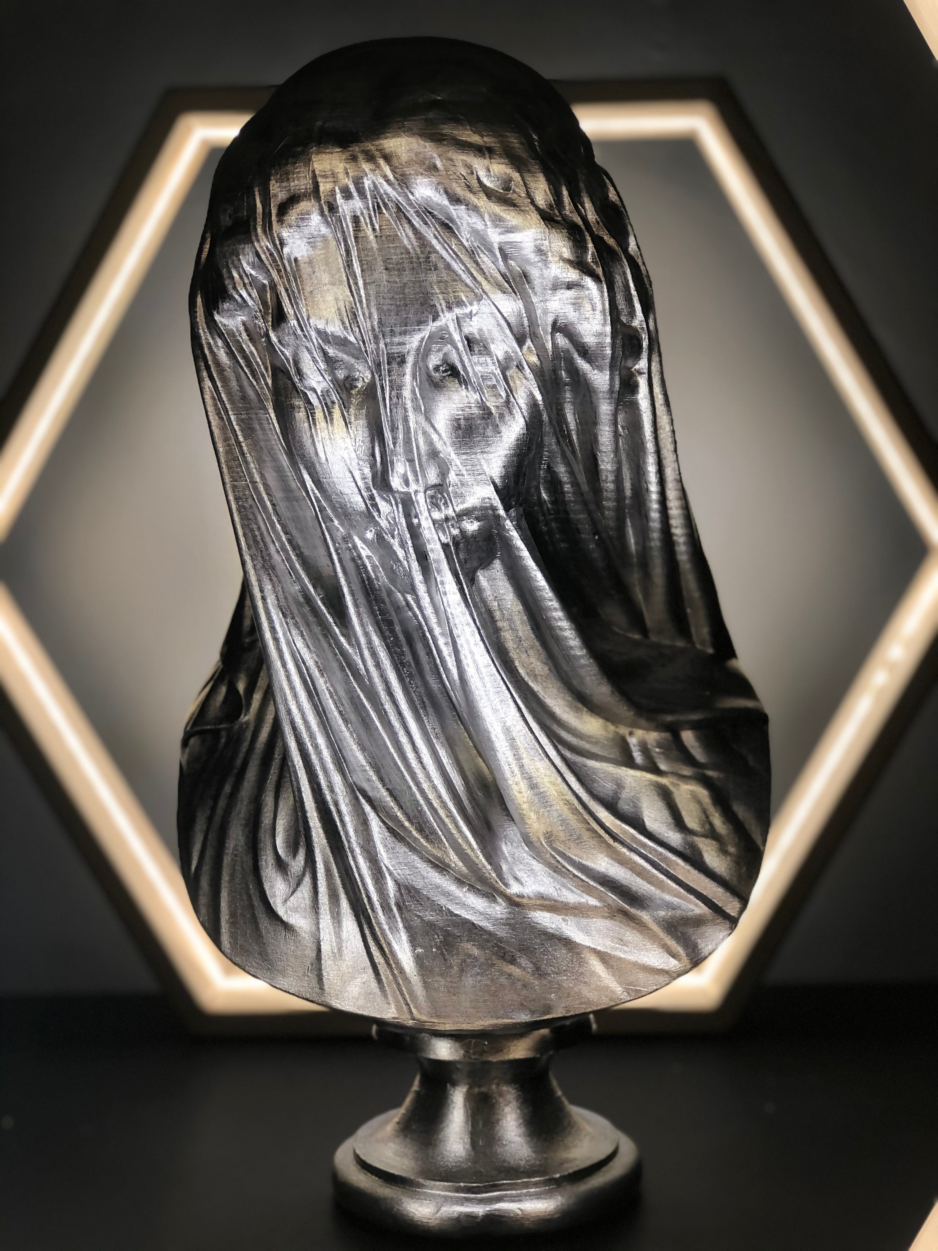 Mariam 'Silver' Pop Art Sculpture, Modern Home Decor - wboxgo.com