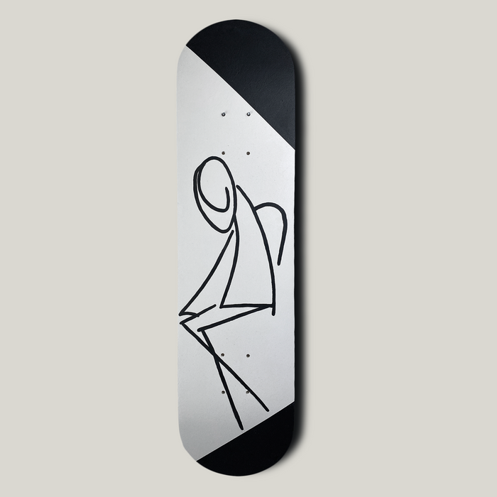 Skateboard Wall Art Set, "Light" Hand-Painted Wall Decor - wboxgo.com