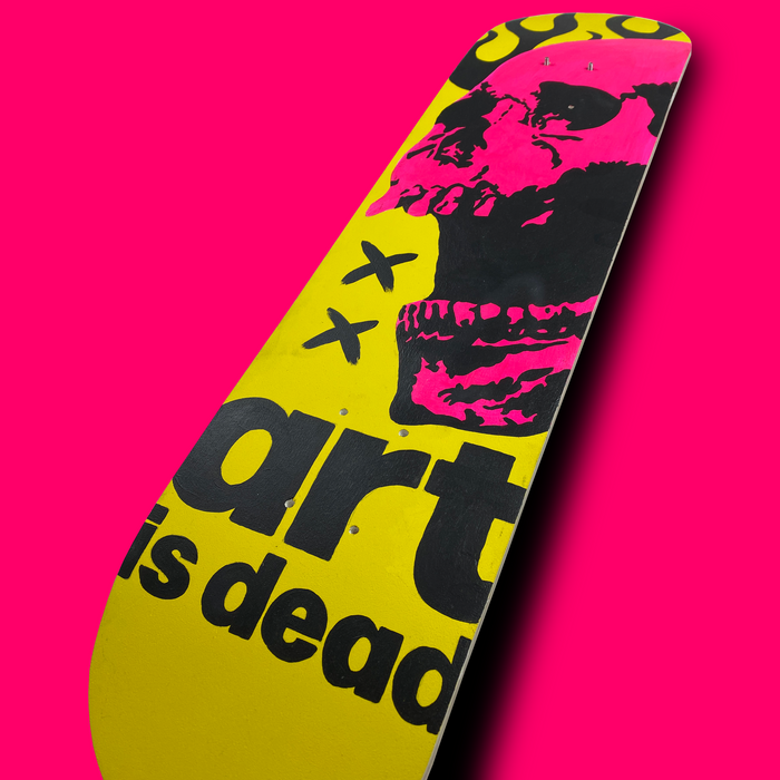 Skateboard Wall Art Set, "Mortal Art" Hand-Painted Wall Decor - wboxgo.com