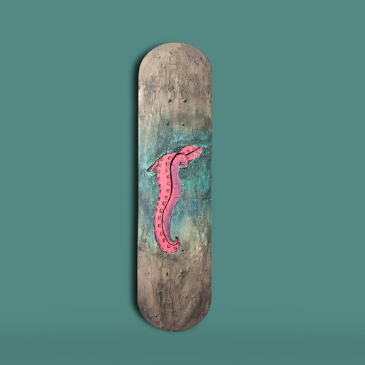 Skateboard Wall Art, "Octopus" Hand-Painted Wall Decors - wboxgo.com