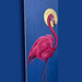 Skateboard Wall Art Set, "Holy Flamingo" Hand-Painted Wall Decor - wboxgo.com
