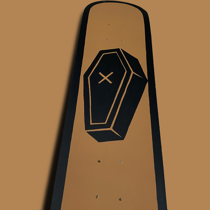 Skateboard Wall Art Set, "Coffin" Hand-Painted Wall Decor - wboxgo.com