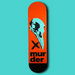 Skateboard Wall Art Set, "Murder" Hand-Painted Wall Decor - wboxgo.com