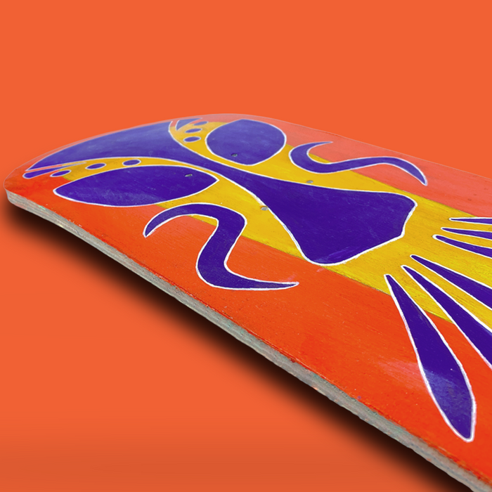Skateboard Wall Art, "African Mask" Hand-Painted Wall Decors - wboxgo.com