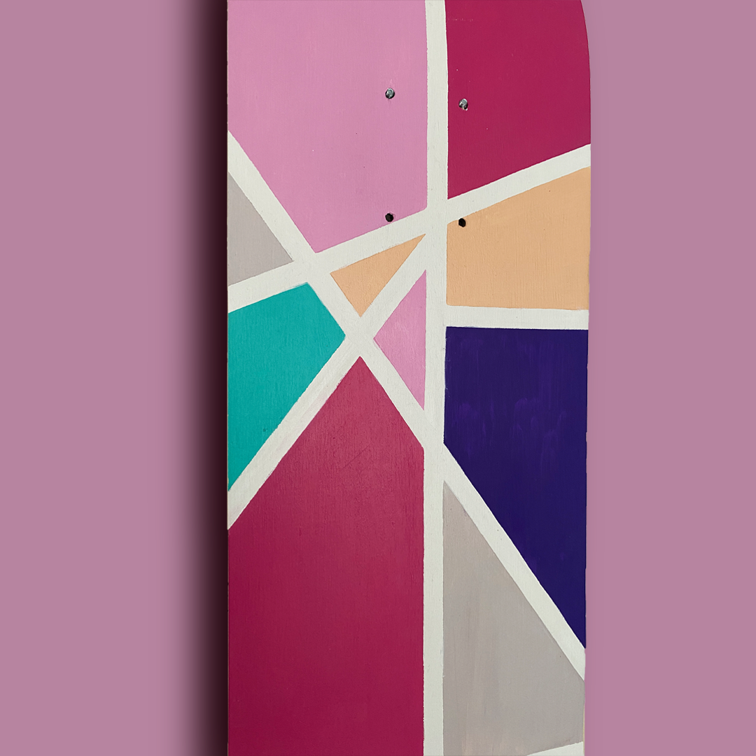 Skateboard Wall Art, "Maze" Hand-Painted Wall Decors - wboxgo.com