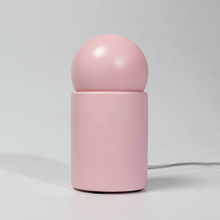 Pink Pop Art Table Lamp, "Super Nova", Pop Art Decor Handmade Bedside Lamp, Industrial Decor, Edison Lamp, Concrete Home Decor