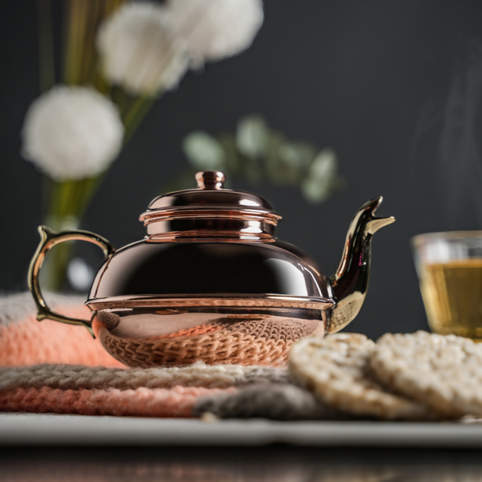 Handmade Mini Copper Teapot - Elegance in Every Sip