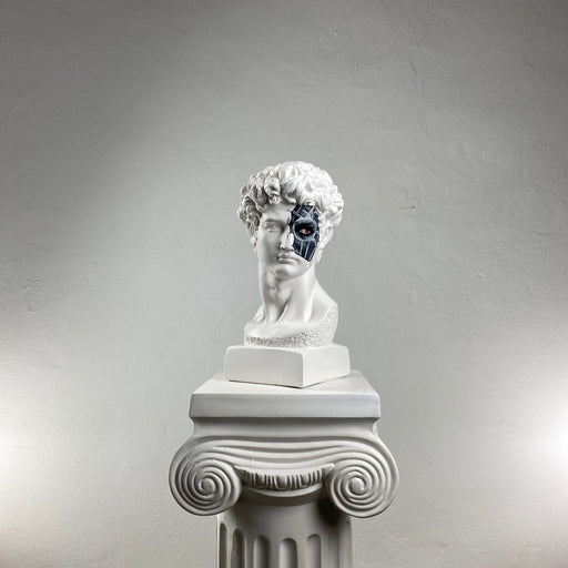 David 'Cyborg' Pop Art Sculpture, Modern Home Decor - wboxgo.com