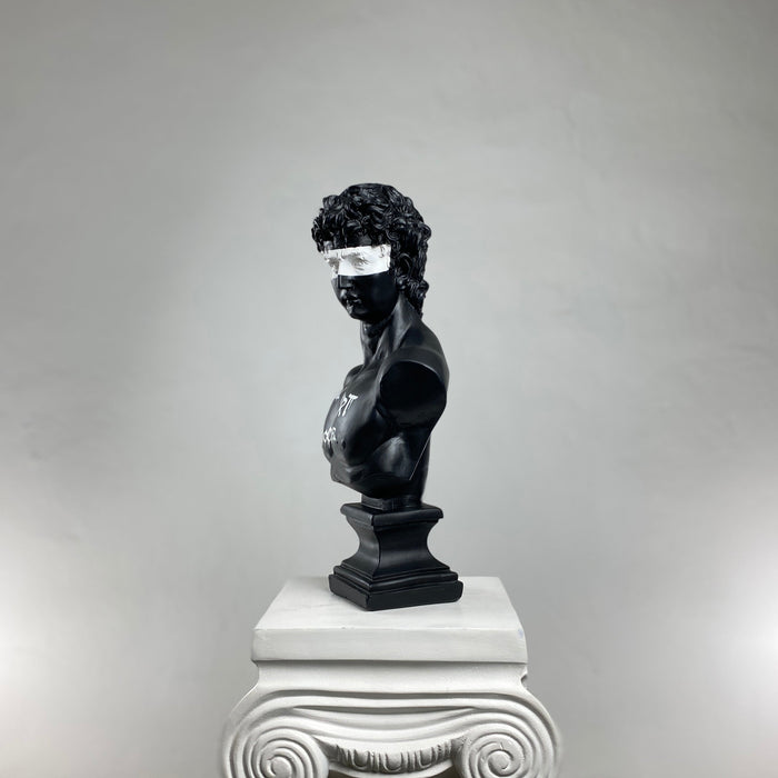 David 'Buy Art No Cocaine' Pop Art Sculpture, Modern Home Decor, Large Sculpture - wboxgo.com