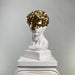 David 'Gold Crown' Pop Art Sculpture, Modern Home Decor - wboxgo.com