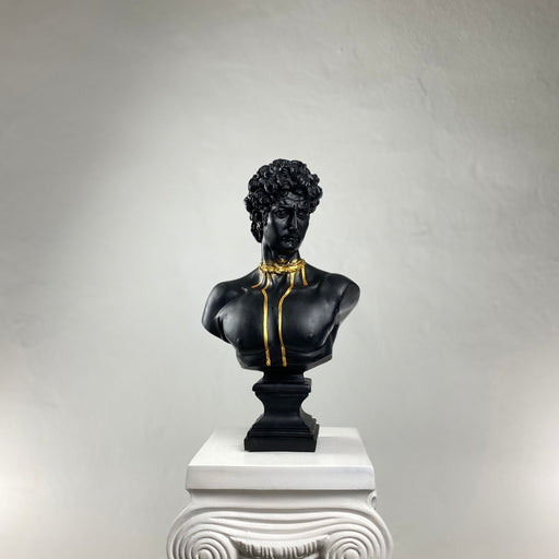 David 'Gold Blood' Pop Art Sculpture, Modern Home Decor, Large Sculpture - wboxgo.com