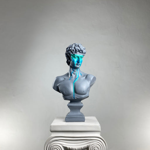 David 'Pastel' Pop Art Sculpture, Modern Home Decor, Large Sculpture - wboxgo.com