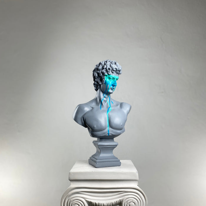 David 'Pastel' Pop Art Sculpture, Modern Home Decor, Large Sculpture - wboxgo.com