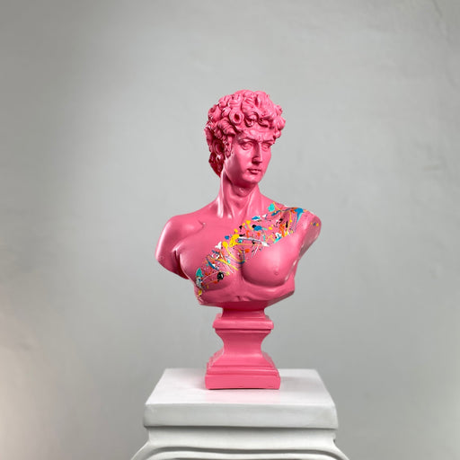 David 'Pink Candy' Pop Art Sculpture, Modern Home Decor, Large Sculpture - wboxgo.com